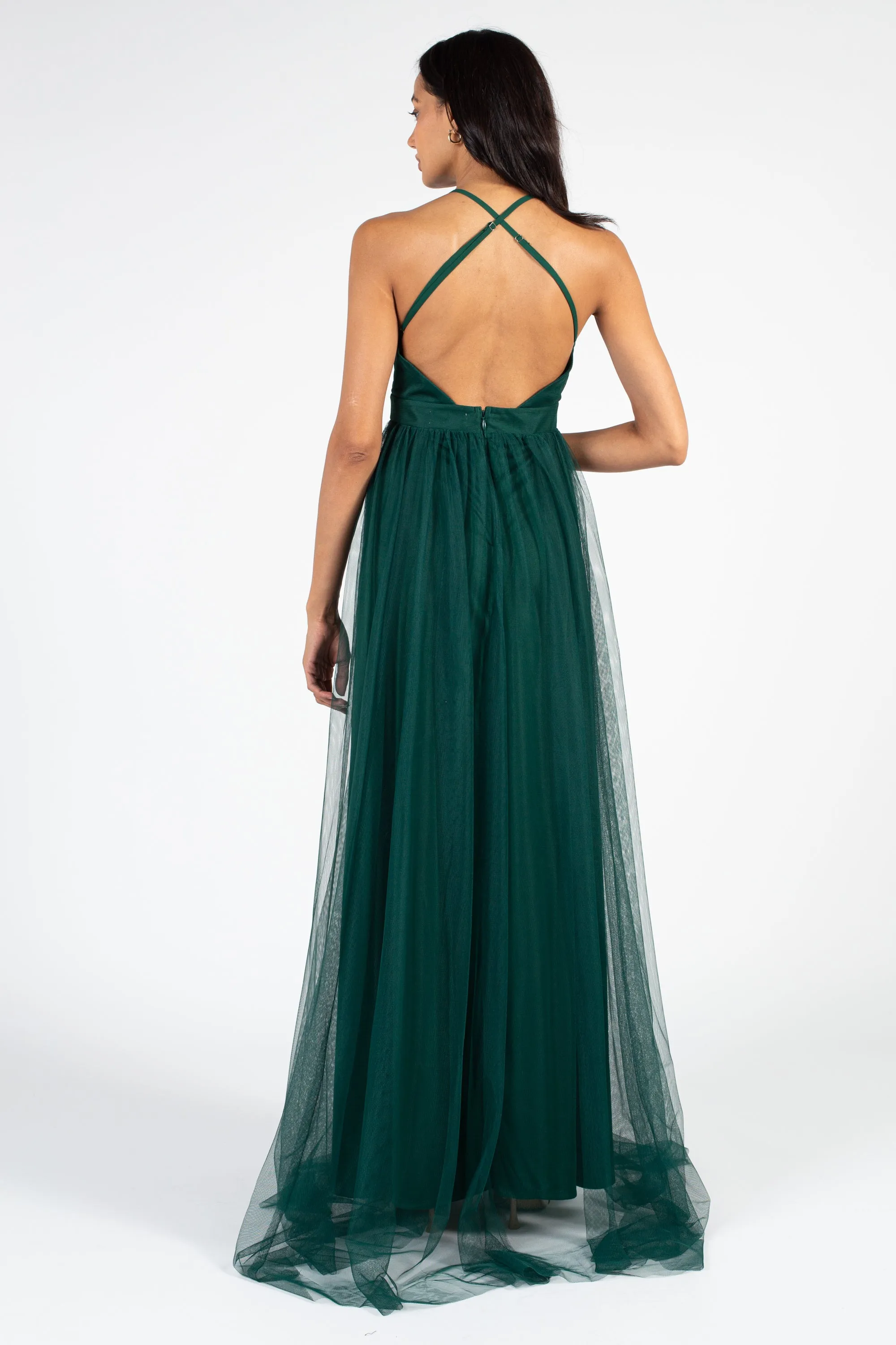 Sandy Tulle Maxi Dress