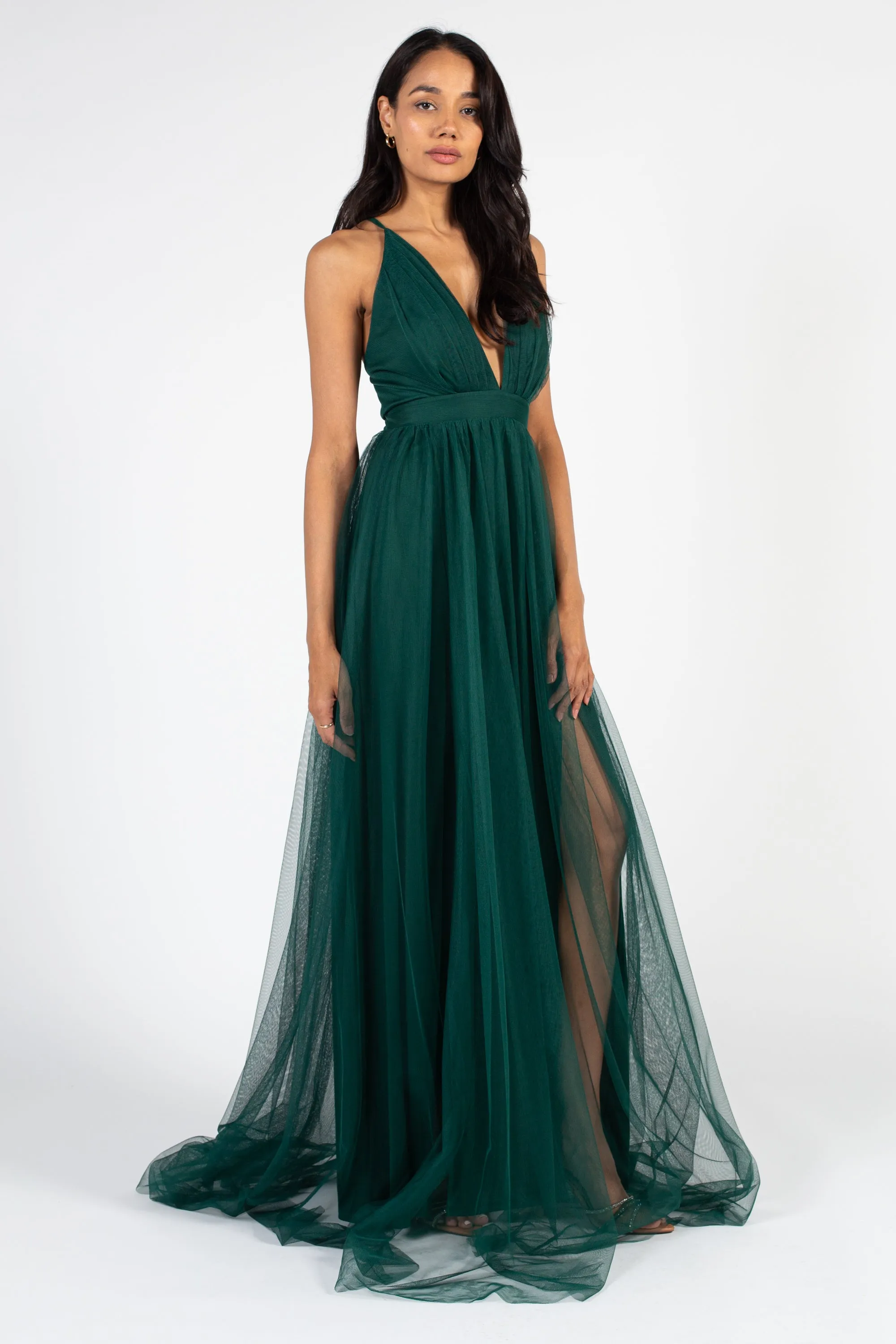 Sandy Tulle Maxi Dress