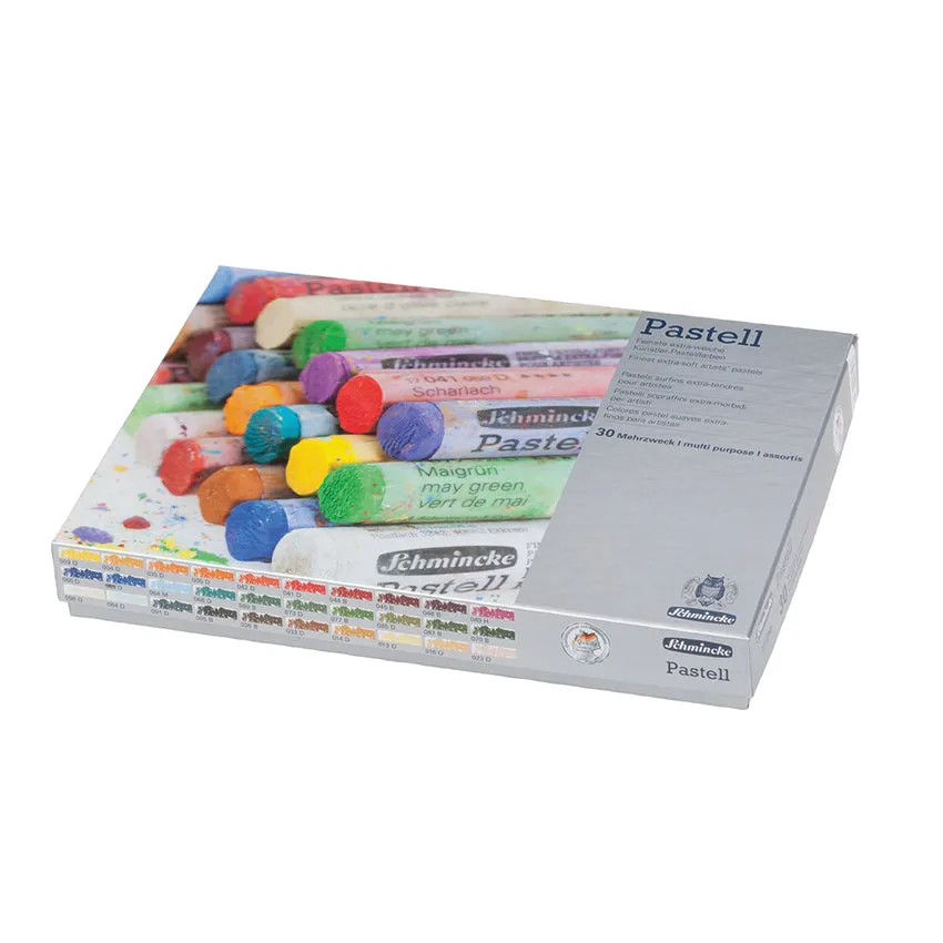 Schmincke Extra-Soft Pastel Assorted Set, Set of 30 Colors