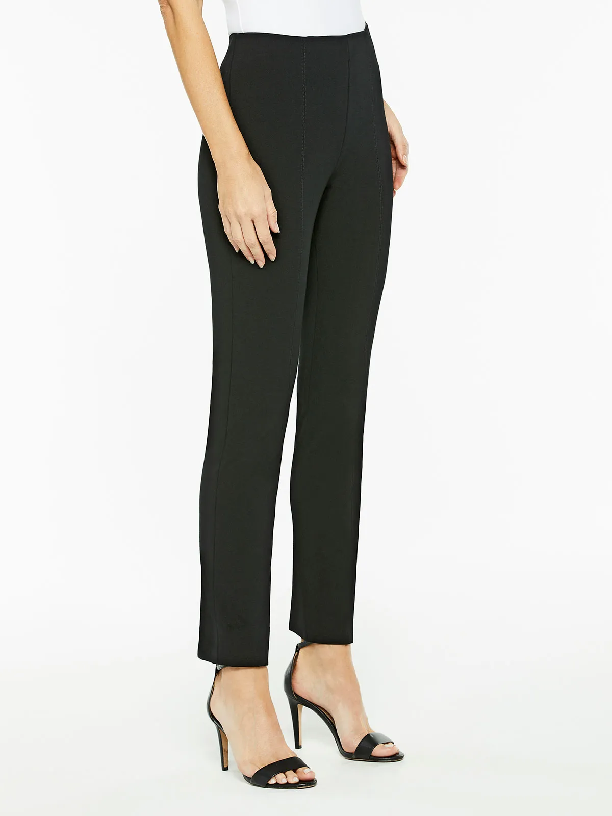 Seasonless Ponte Pull-On Pant, Black