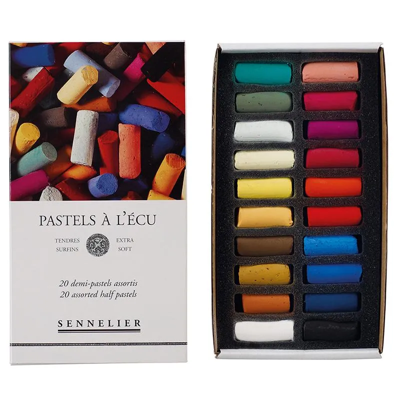 Sennelier Extra Soft Pastels 20 Half Stick - Assorted Set