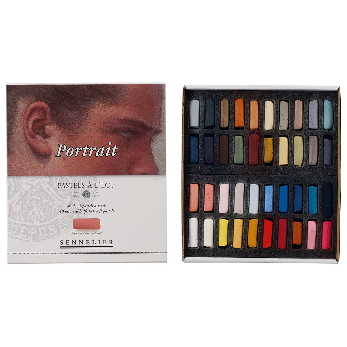Sennelier Extra Soft Pastels 40 Half Stick - Portrait Set