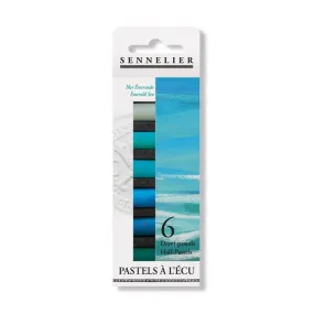Sennelier Soft Pastels Half Stick - Emerald Sea - Set of 6