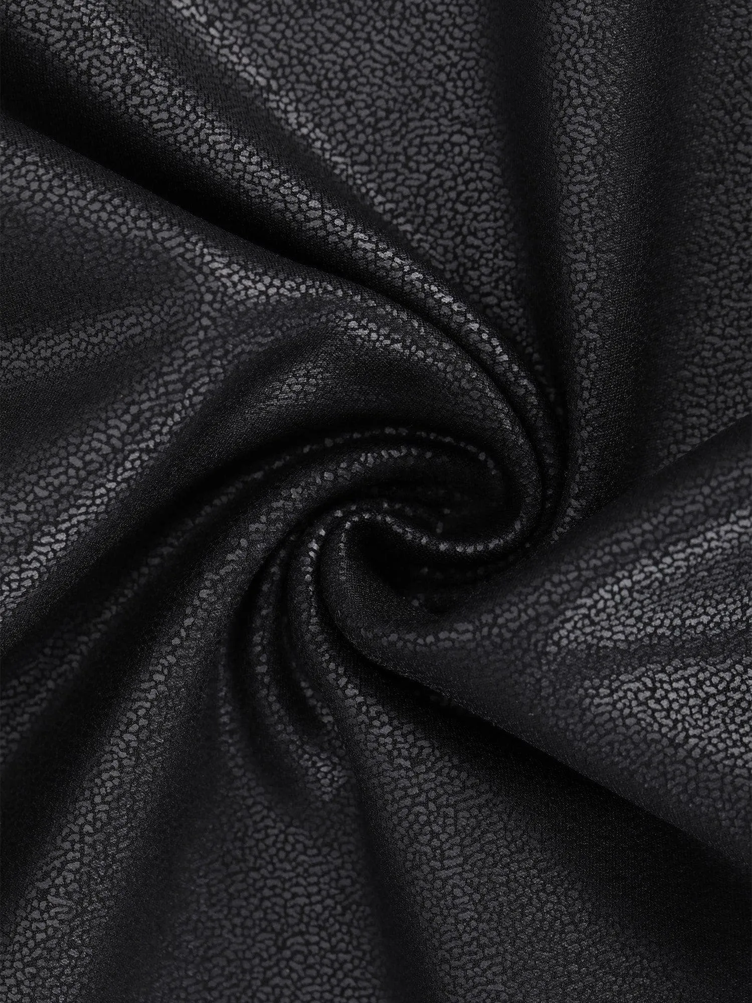 Shapewear Mock Neck Leather Sculpting Bodysuit Skirt Set