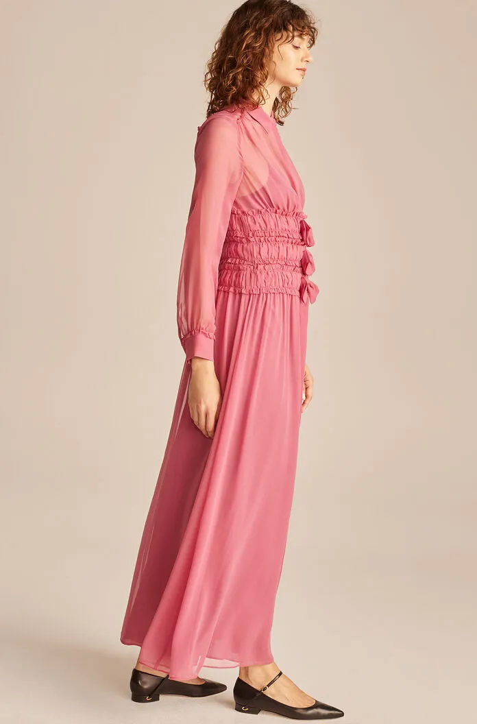 Silk Chiffon Bow Dress