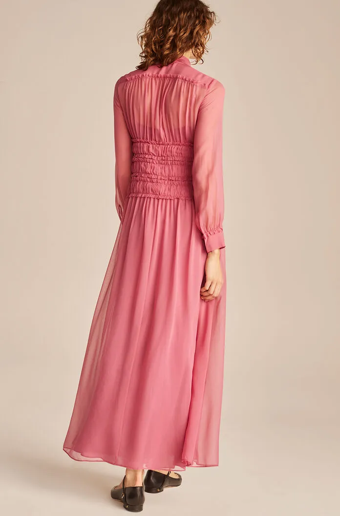 Silk Chiffon Bow Dress
