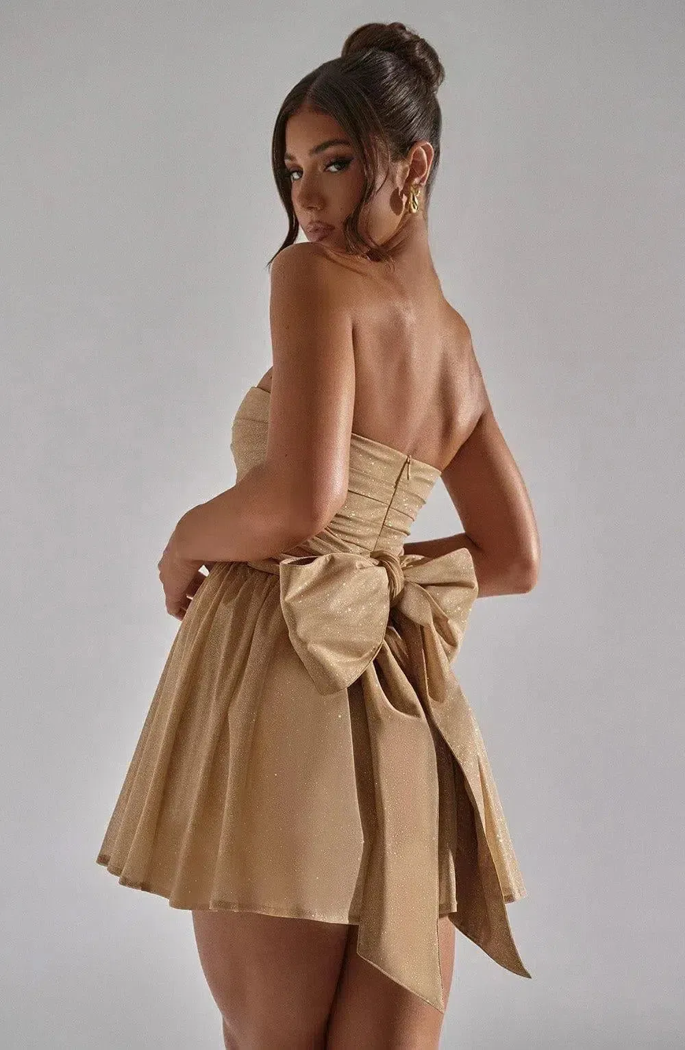 Staria – Corset bodice with bow – Mini dress