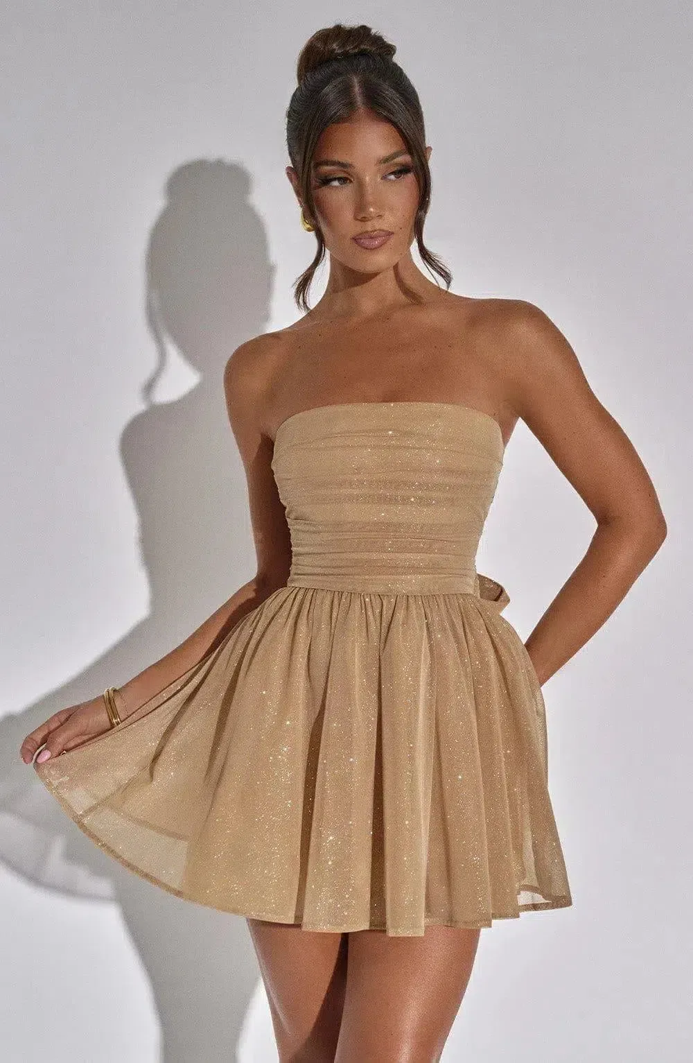 Staria – Corset bodice with bow – Mini dress