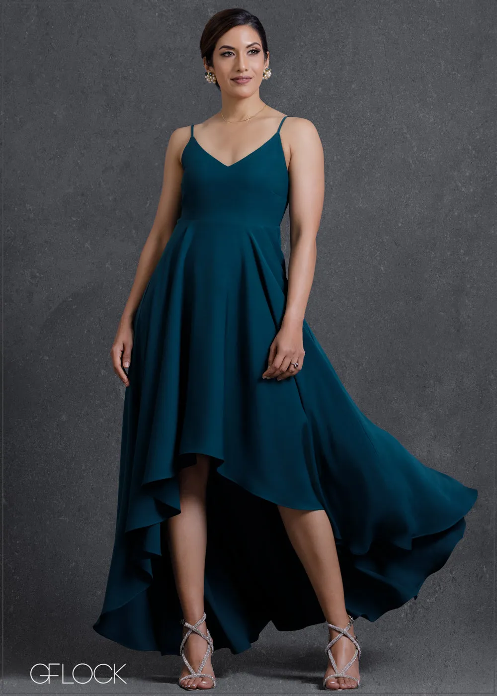 Strappy High-Low Dress - 230224