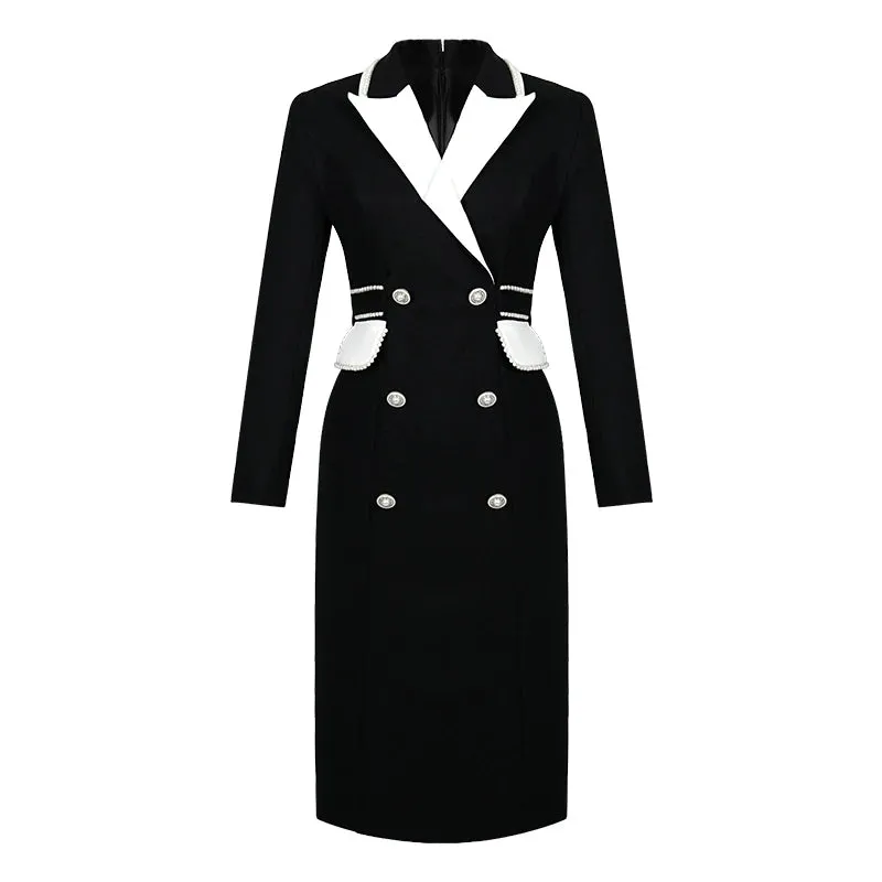 Trend4us Chic Formal Blazer Dress
