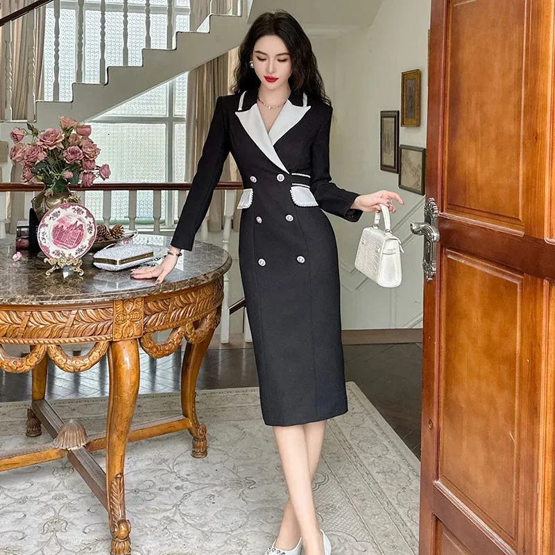 Trend4us Chic Formal Blazer Dress