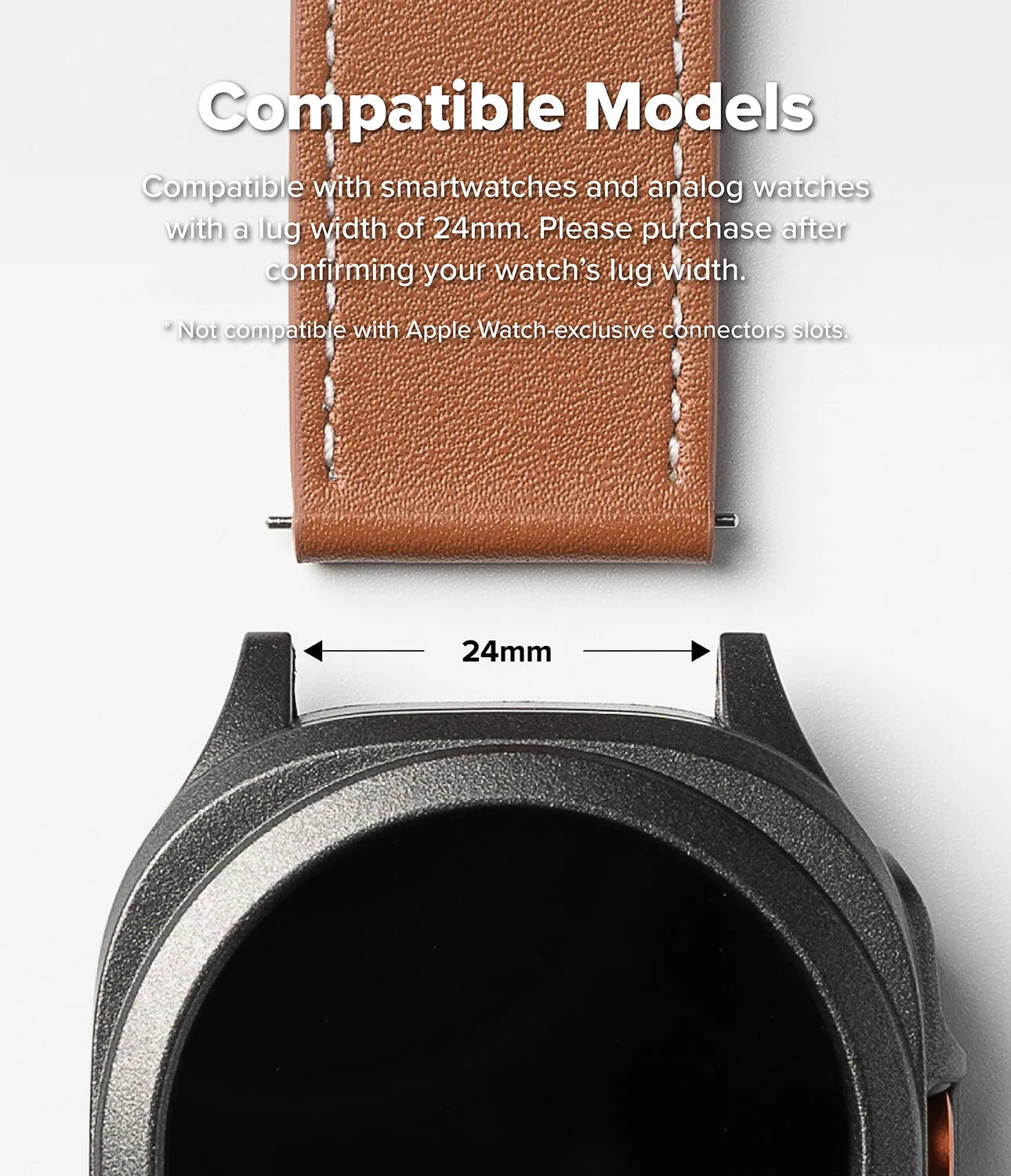 Watch Lug 24mm | Leather One Basic Bold