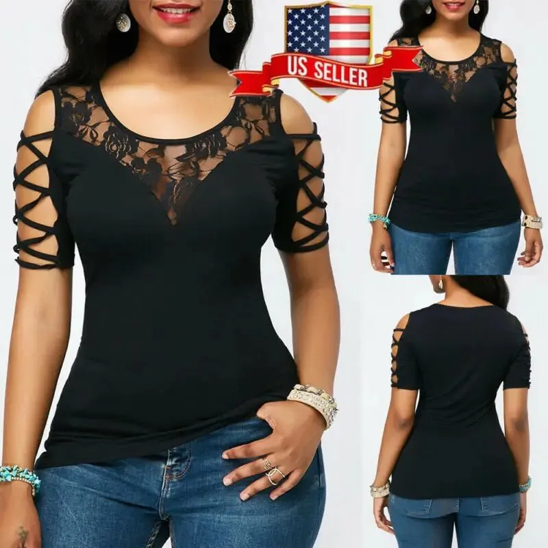 Women's blouse with bow on the sleeves for summer