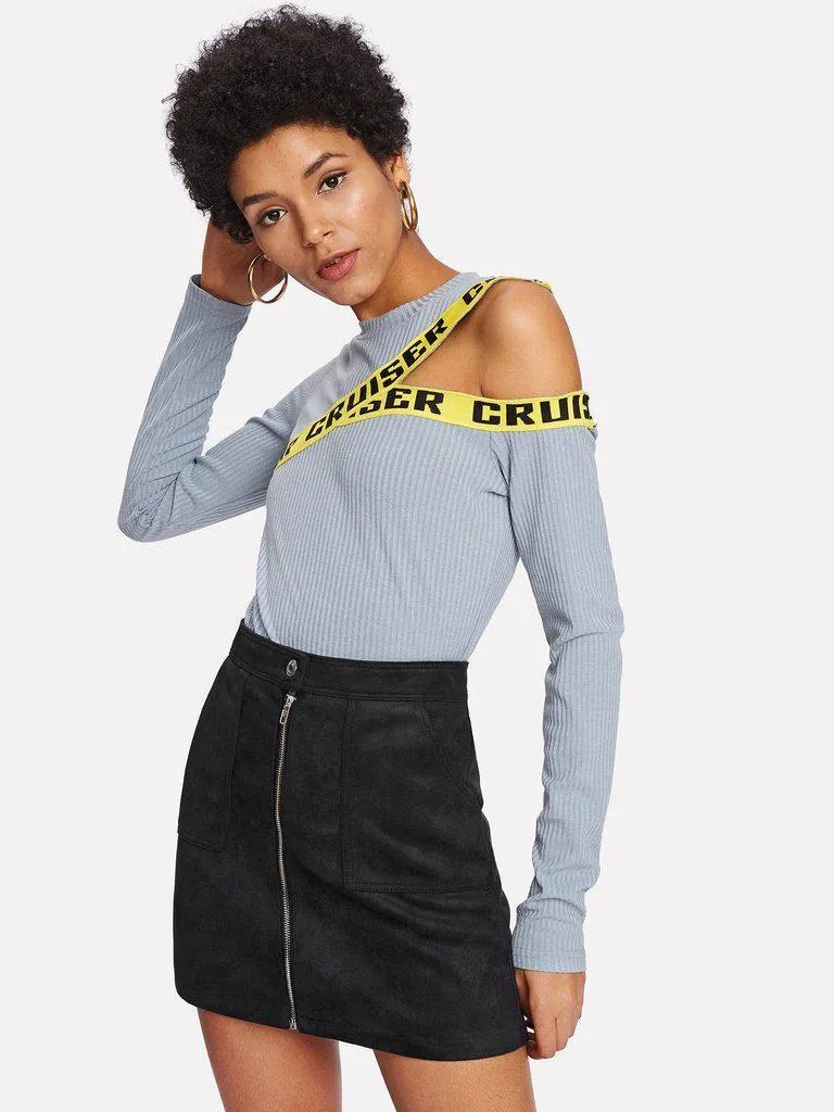 Zip Front Skirt