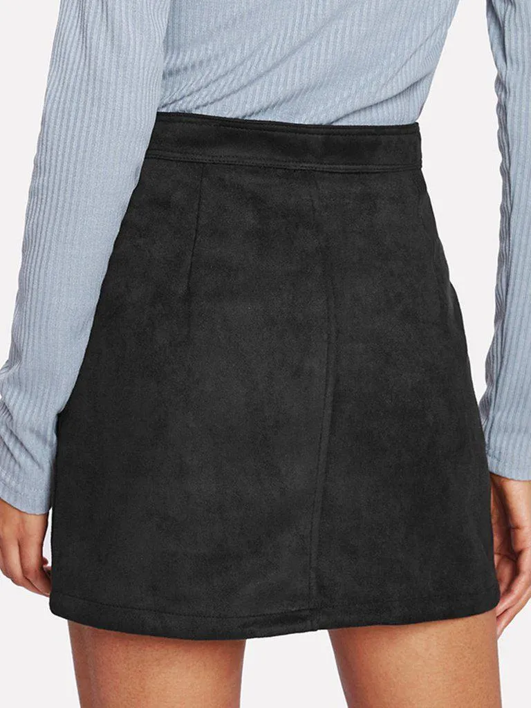 Zip Front Skirt